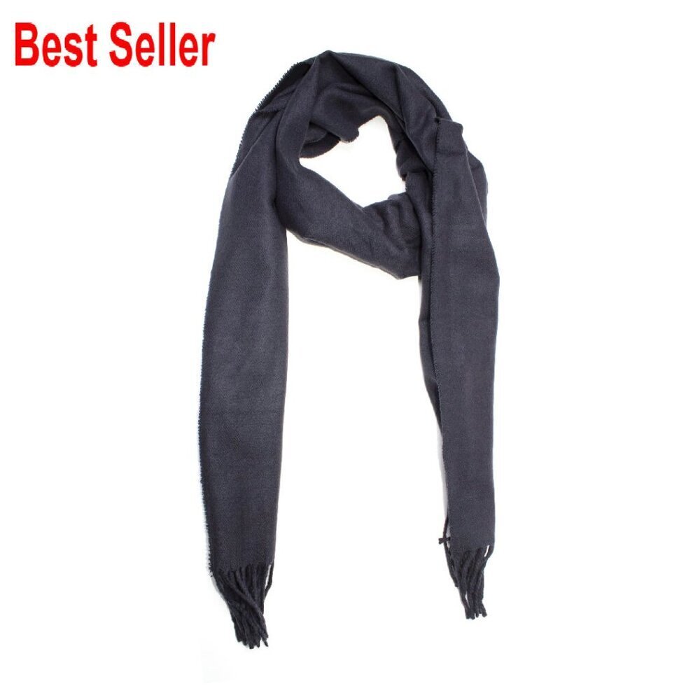 Soft Cashmere Feel Long Scarf Elegant Wrap Winter Warm Unisex Versatile